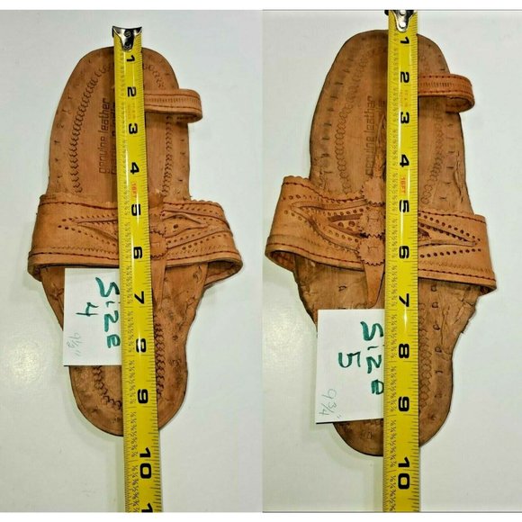 BRAND NEW WATER BUFFALO LEATHER RETRO 1960'S - 1970'S STYLE SANDALS HANDMADE - Picture 3 of 7